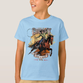 Camiseta Salve Um Cavalo; Monte Um Cowboy | Crianças
