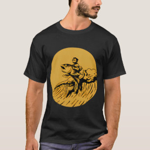 Camiseta Salve Um Cavalo Monte Um Peixe (amarelo)