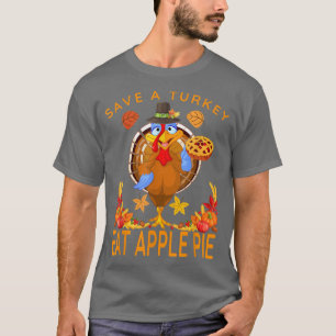 Camiseta Salve Um Engraçado Peregrino Comendo Pizza Adulto 