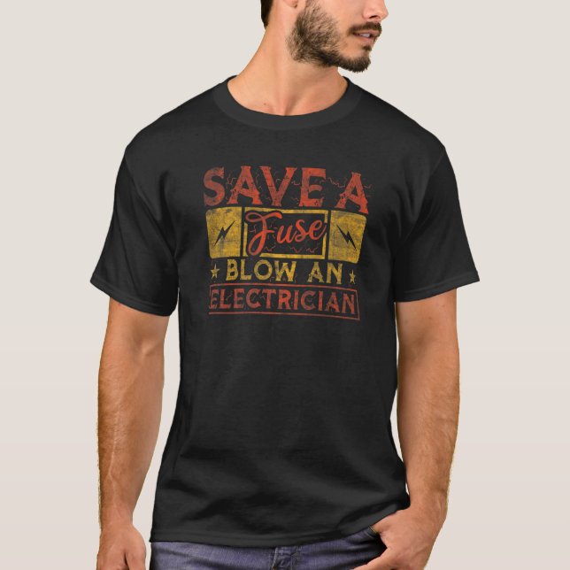 Camiseta Salve Um Fusível E Um Elétrico 1 (Frente)