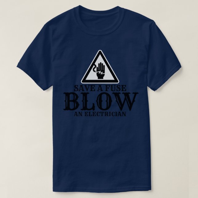 Camiseta Salve um Fusível e um Elétrico 6 (Frente do Design)