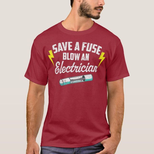 Camiseta Salve Um Fusível Explode Um Eletrônico (Frente)