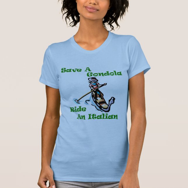 Camiseta Salve um guondola em italiano (Frente)