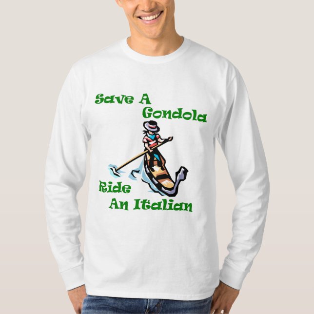 Camiseta Salve um guondola em italiano (Frente)