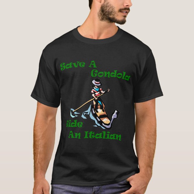 Camiseta Salve um guondola em italiano (Frente)