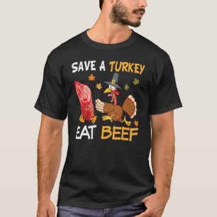 Camiseta Salve Um Peru Coma Mais Carne De Boi Peru Dia De A
