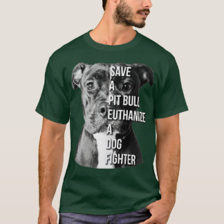 Camiseta Salve Um Touro De Pit Euthanize Um Pitbull De Comb