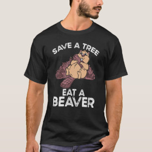 Camiseta Salve Uma Árvore Comendo Um Protetor
