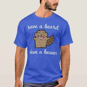 Camiseta Salve uma barba barbeando uma saia clássica do cas