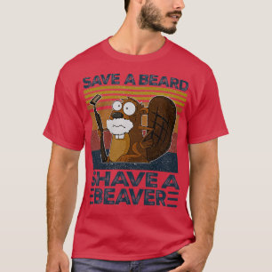 Camiseta Salve Uma Barba Compartilhe Uma Vintagem Do Beaver