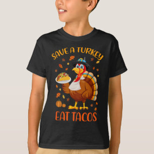 Camiseta Salve Uma Turquia Coma Tacos Engraçados Homens De