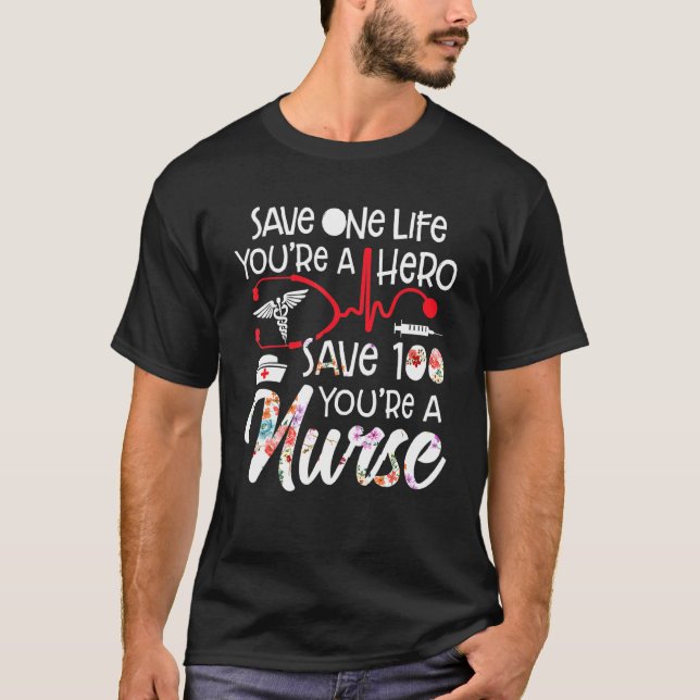 Camiseta Salve Uma Vida Você É Um Herói Salve 100 Viva A (Frente)
