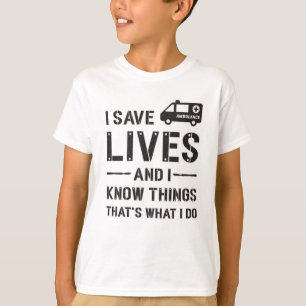 Camiseta Salvei o Hospital Paramédico do Controlador de Vi