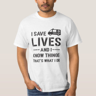 Camiseta Salvei o Hospital Paramédico do Controlador de Vi