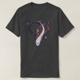 Camiseta salvem nossos tubarões SOS triângulo floral
