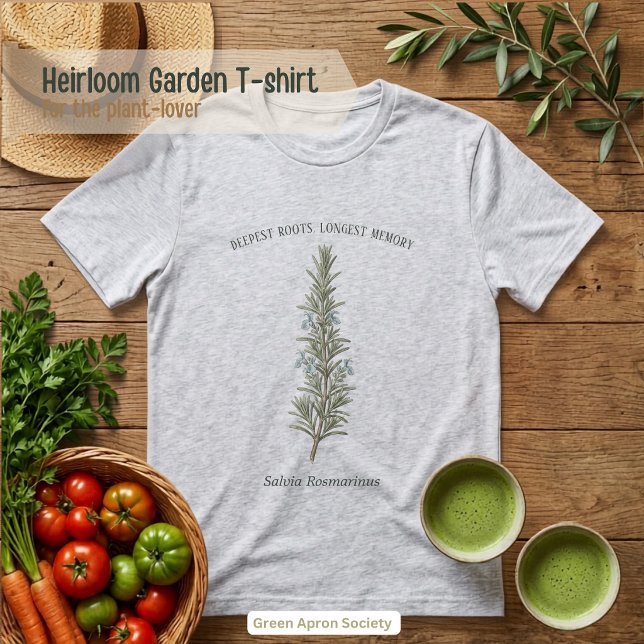 Camiseta Salvia Rosmarinus Alecrim Botânico (Criador carregado)