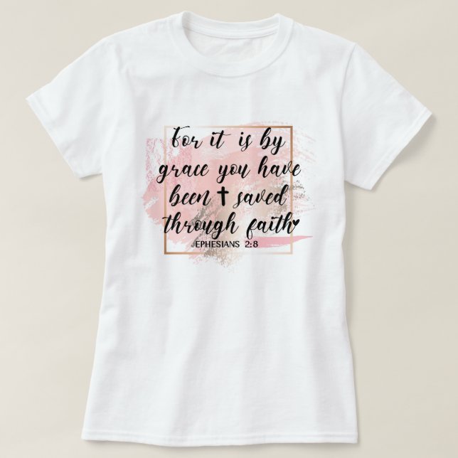 Camiseta Salvo pela graça (Frente do Design)