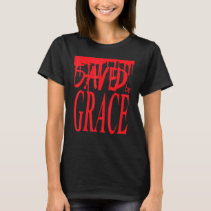 Camiseta Salvo Pela Graça Bíblia cristã Efésios Verso Fai