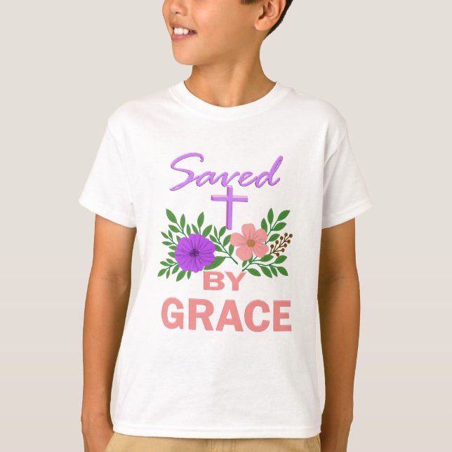Camiseta salvo por graça (Frente)