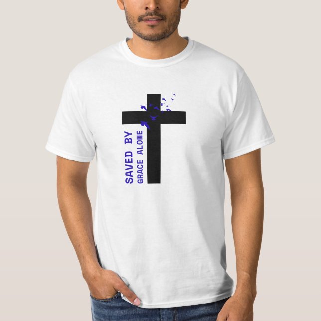 Camiseta Salvo por Grace Alone (Frente)