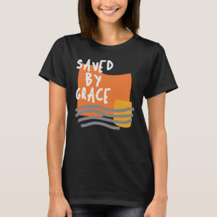 Camiseta Salvo por Grace - Aumentando a citação cristã