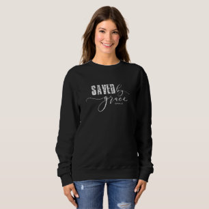 Camiseta Salvo por Grace Christian Scripture Sweatshirt