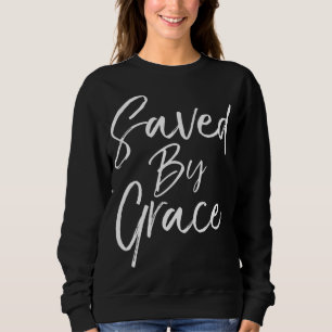 Camiseta Salvo por Grace Quote Christian Hymn Lyric Gospel