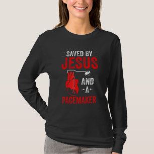 Camiseta Salvo por Jesus e um Marca-Passo Conscientização s