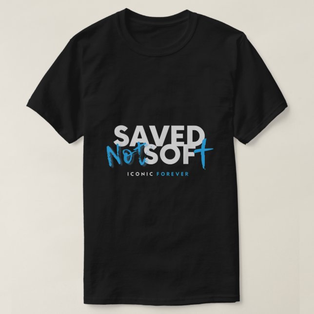Camiseta Salvo sem Softe Salvo por Grace Christian Gospel J (Frente do Design)
