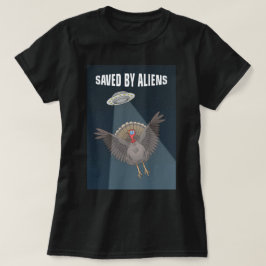 Camiseta Salvos por Alienígenas no Dia de Ação de Graças