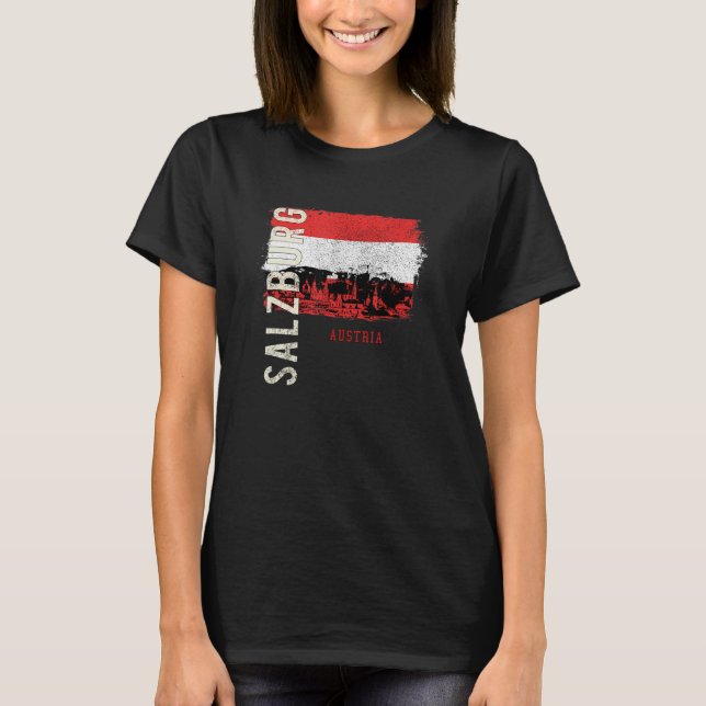Camiseta Salzburg Áustria Europa (Frente)