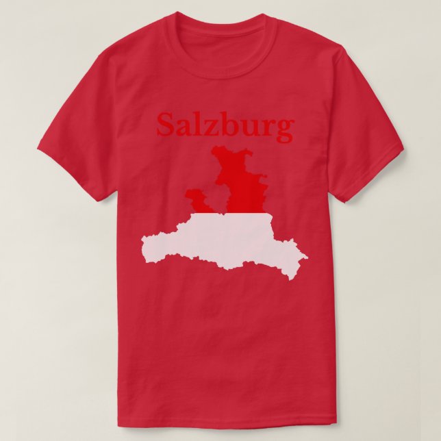 Camiseta Salzburg Estado Áustria (Frente do Design)