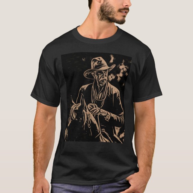 Camiseta Sam Elliot As Shea Brennan 1883 yellowstone Classi (Frente)