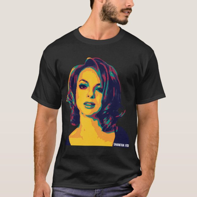 Camiseta Samantha Fish Uma Cantora-Compositora Americana E  (Frente)