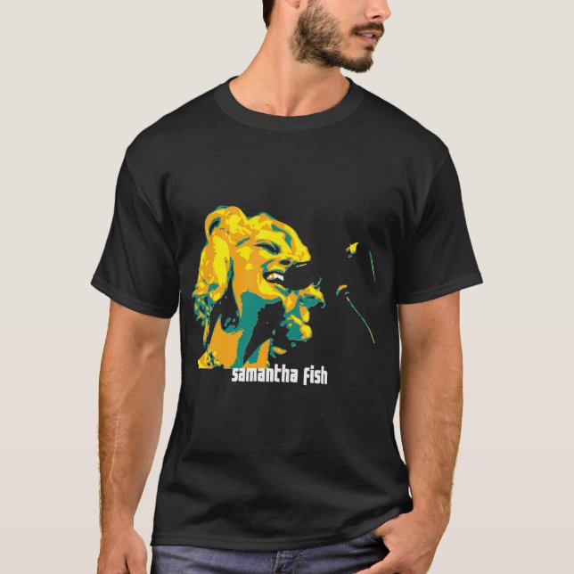 Camiseta Samantha Fish. uma cantora e compositora americana (Frente)