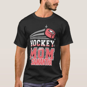 Camiseta Samantha Hockey Mãe Com Mulheres Puck