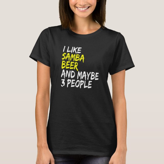 Camiseta Samba Dancers Carnival Dance Partners Eu gosto de  (Frente)