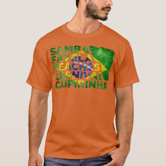 Camiseta Samba Favela Praiva Carnaval Caipirinha Brasil