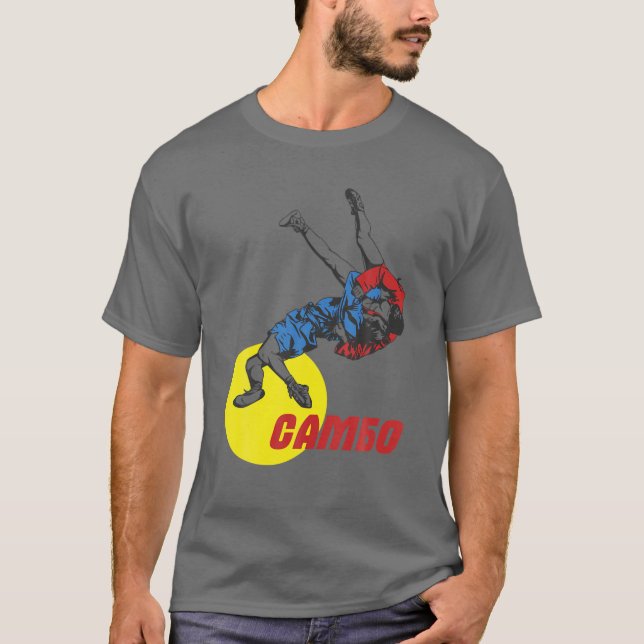 Camiseta Sambo Luta Artes Marciais Rússia Marcial (Frente)