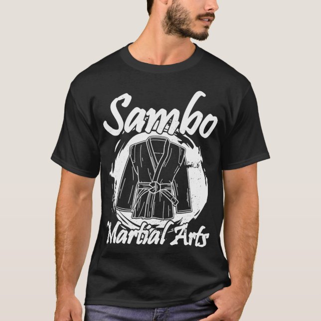 Camiseta Sambo luta artes marciais Rússia marcial (Frente)