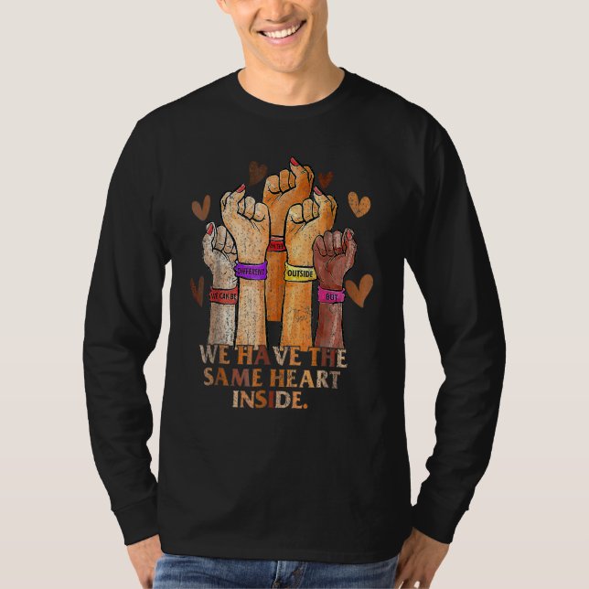 Camiseta Same Heart Black History Month BLM Melanin Pride W (Frente)