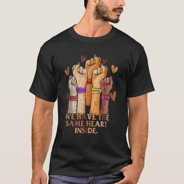 Camiseta Same Heart Black History Month BLM Melanin Pride W (Frente)