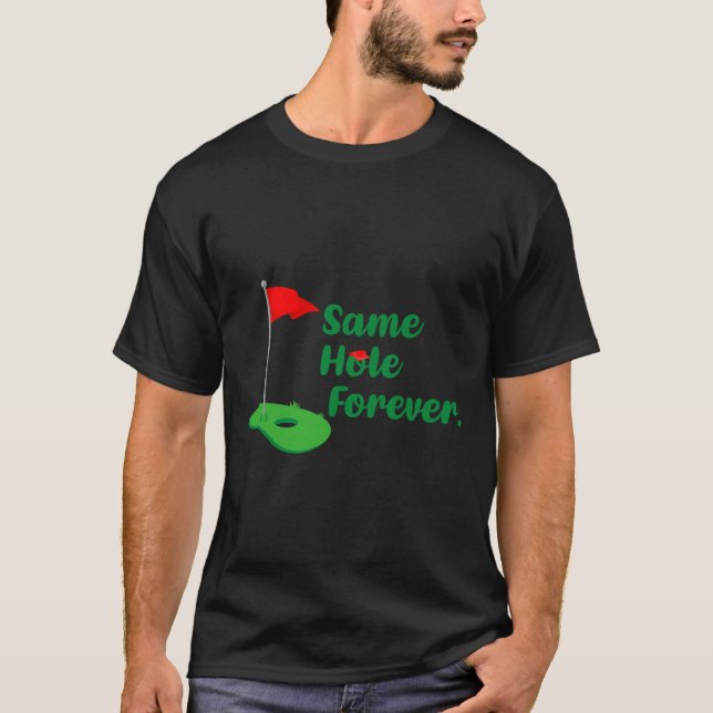 Camiseta Same Hole Forever Golfe Despedida de Solteiro Fest (Frente)