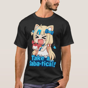 Camiseta Sameko Saba Vtuber "Tire uma Saba-tical!" Parte de