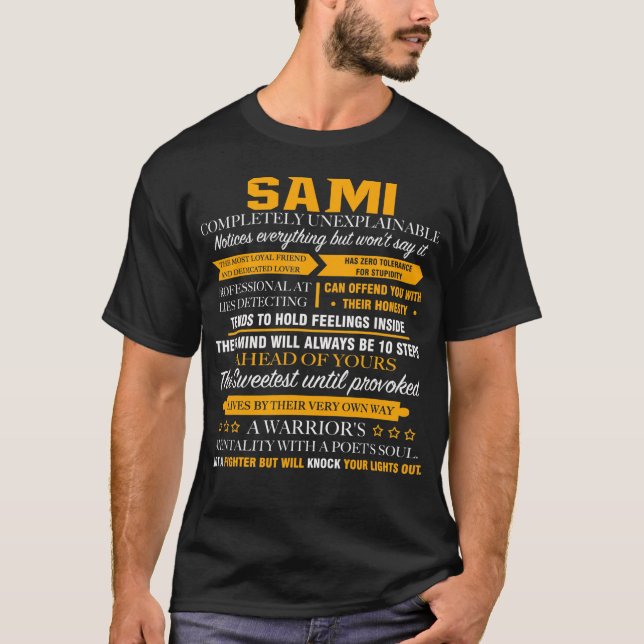 Camiseta SAMI completamente inexplicável (Frente)