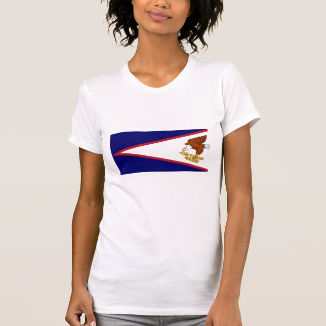 Camiseta Samoa americana Flag (Frente)