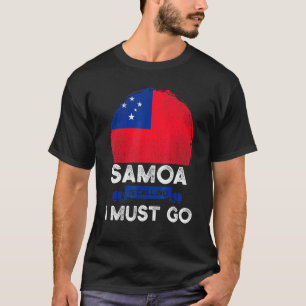 Camiseta Samoa Está Chamando Eu Tenho Que Ir Heritage Samoa