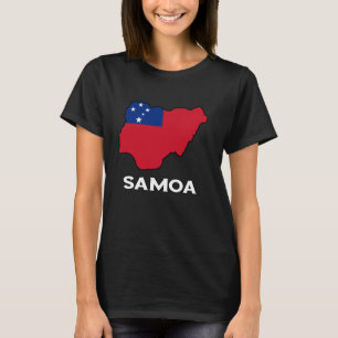 Camiseta Samoa Map Samoan Roots Samoan Pride Samoan Flag