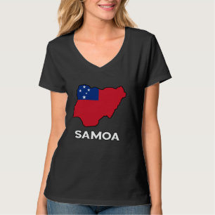 Camiseta Samoa Map Samoan Roots Samoan Pride Samoan Flag