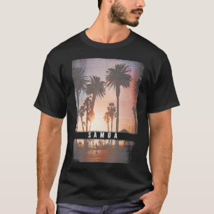Camiseta Samoa Polinésia Beach Men Mulheres Jovens